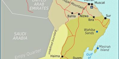 Zemljevid duqm Oman