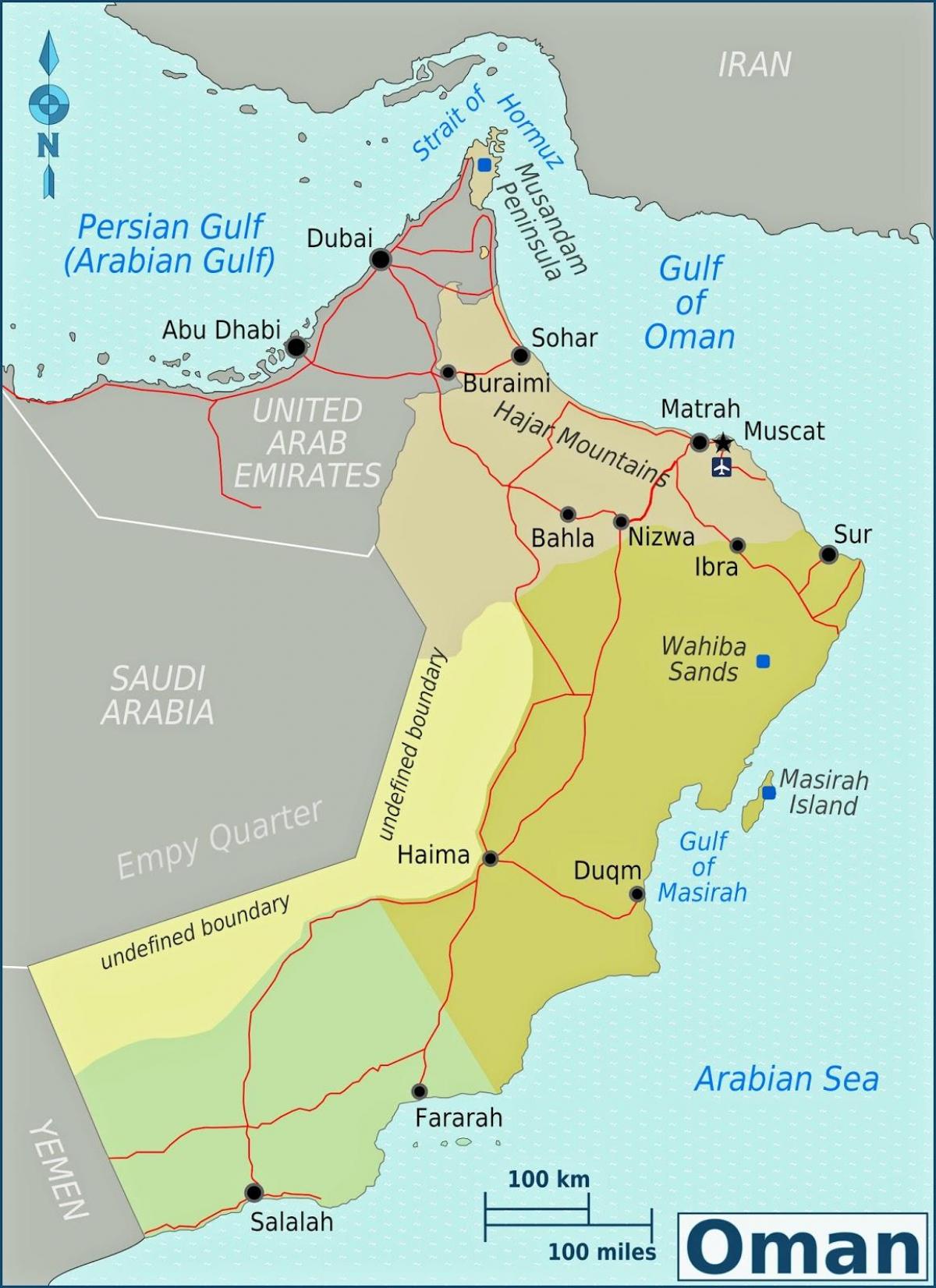 zemljevid duqm Oman