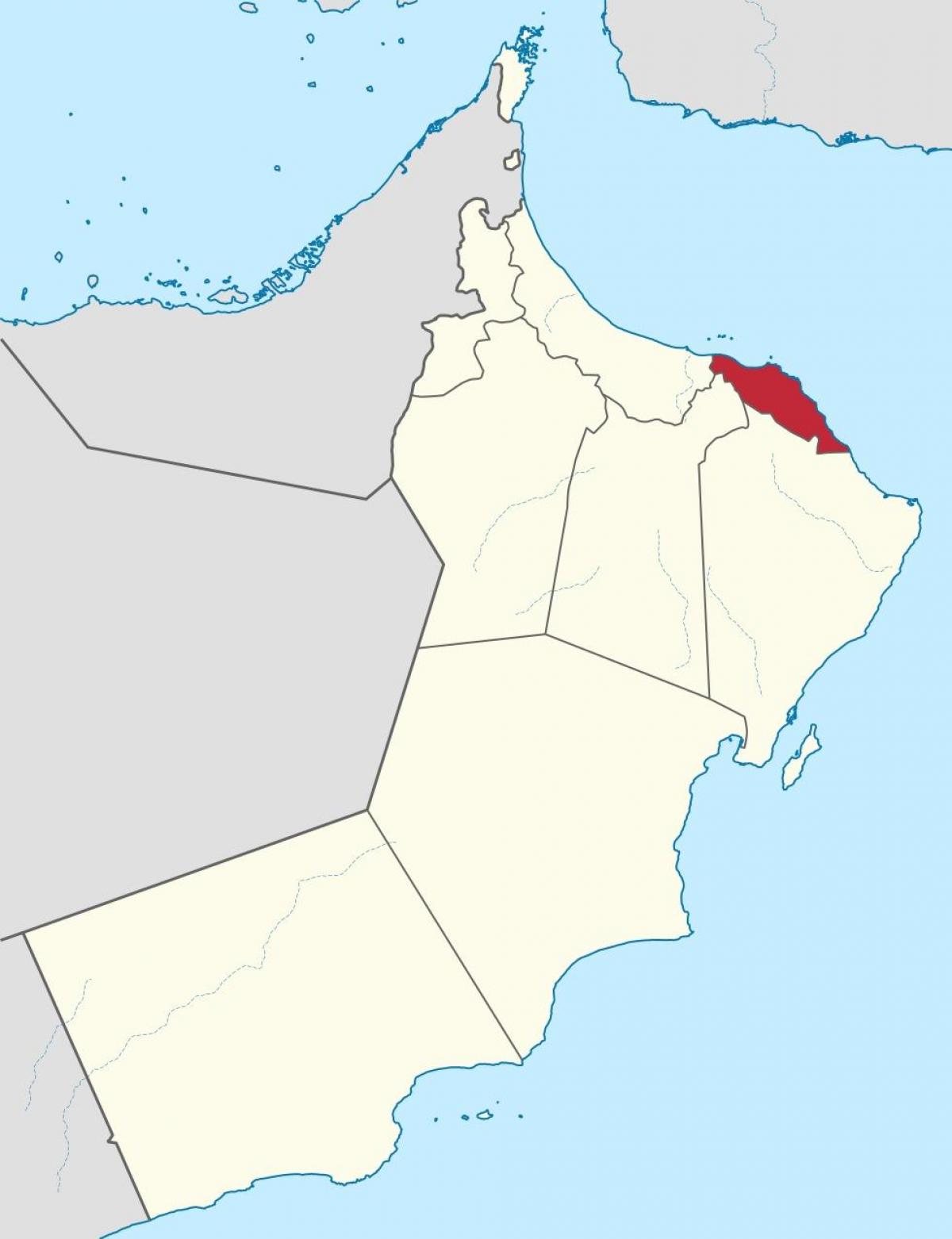 muscat Oman na zemljevidu