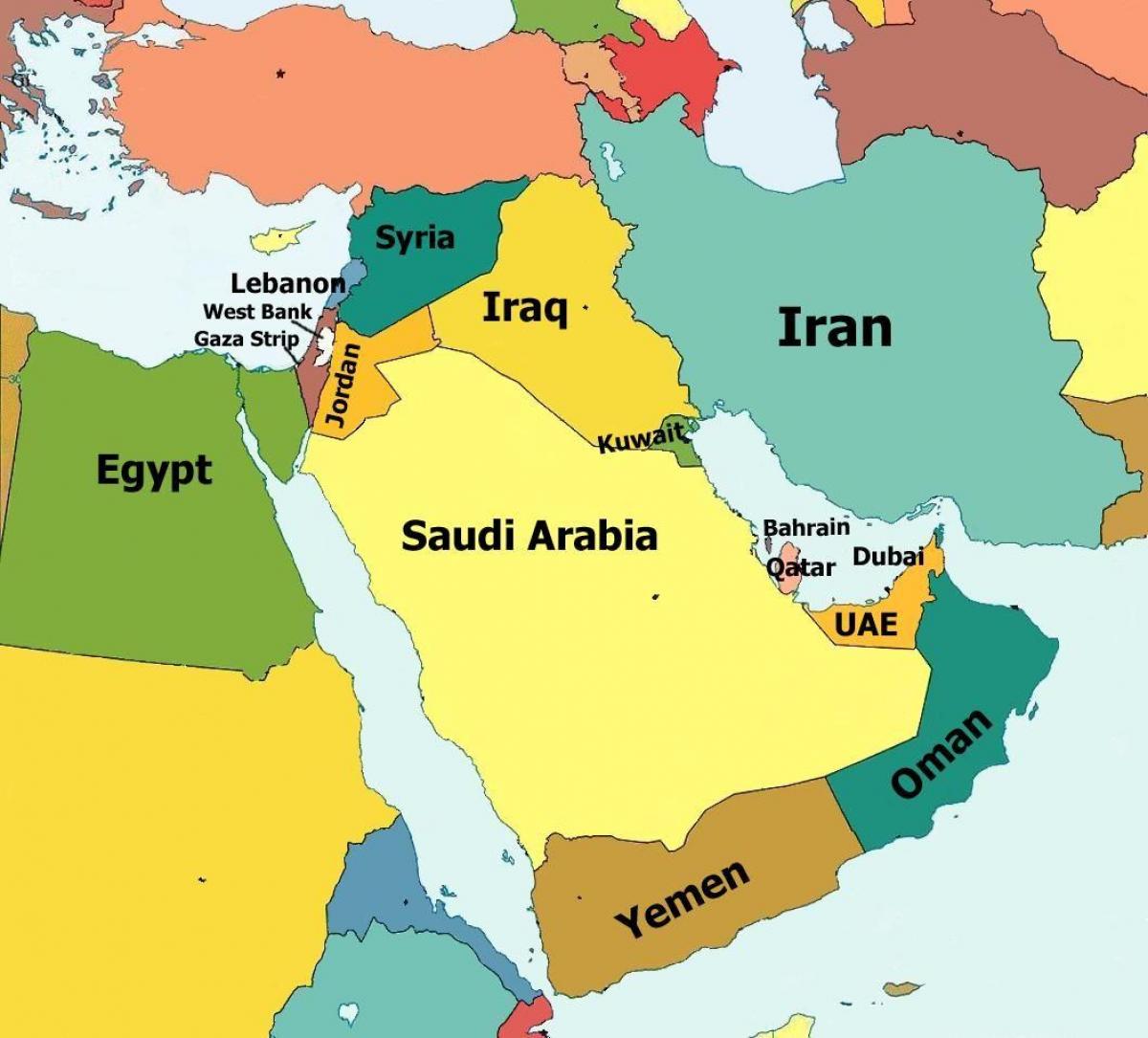 Oman države v svetovni zemljevid