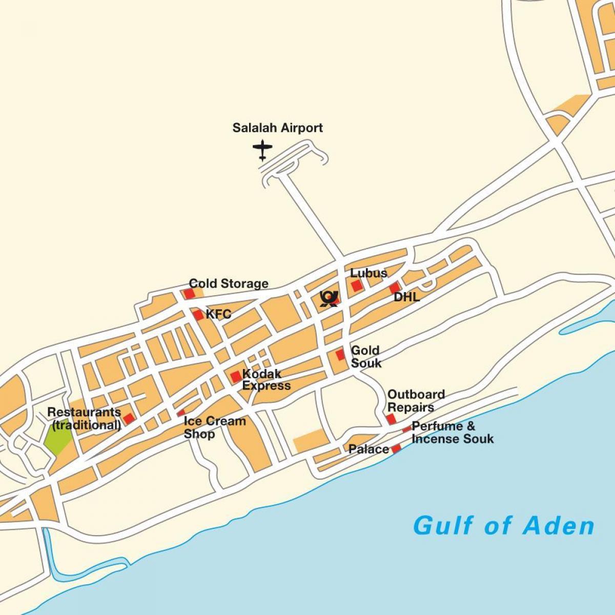 zemljevid salalah Oman