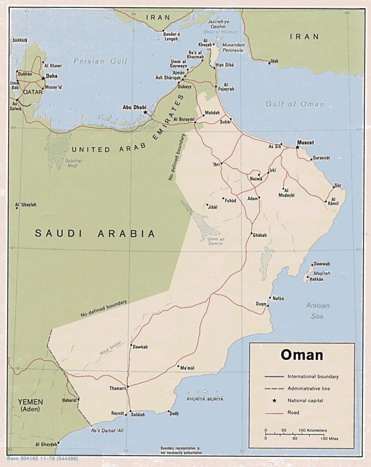 zemljevid sohar Oman