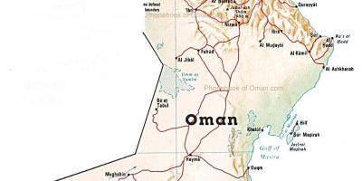 Oman državi zemljevid